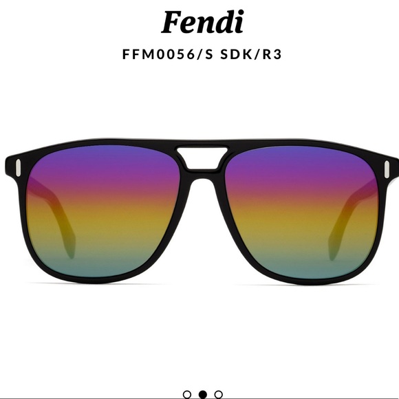 Fendi Other - Fendi Wayfarer Multi Mirrored Lens Sunglasses